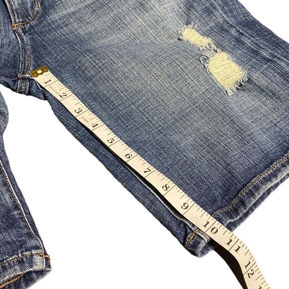 BANANA REPUBLIC Premium Denim Distressed Bermuda Shorts - Picture 5 of 6